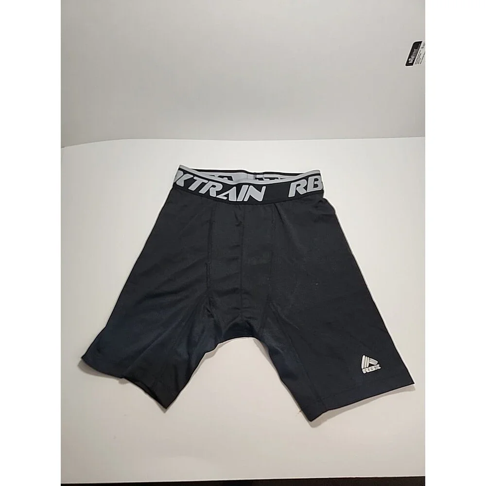RBX 5 Pack - Compression Boxer Briefs Small 28-30 Black and Gray Waistband